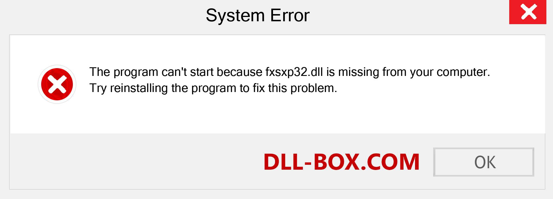  fxsxp32.dll file is missing?. Download for Windows 7, 8, 10 - Fix  fxsxp32 dll Missing Error on Windows, photos, images